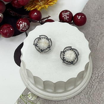 Серебряные серьги Фейерверк  
